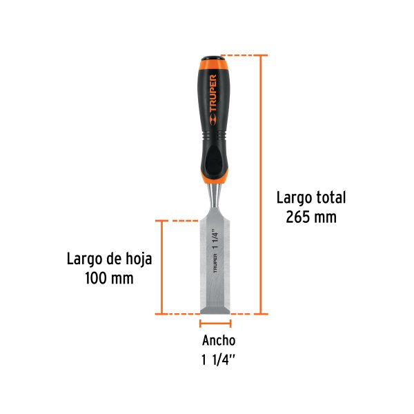 FORMON 1-1/4" MANGO COMFORT GRIP TRUPER - Imagen 2