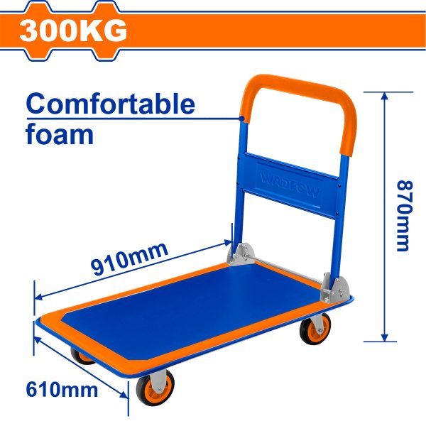 CARRO PLATAFORMA PLEGABLE 300 KG WADFOW - Imagen 2