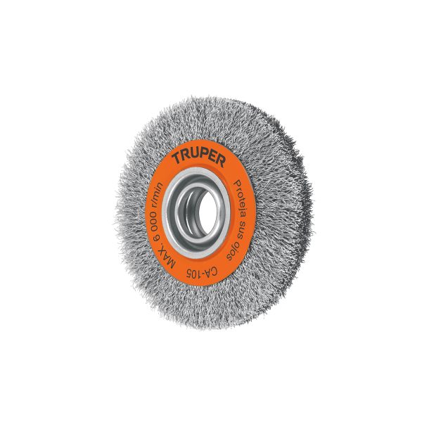 GRATA ALAMBRE ONDULADO 6" X 13/16" PARA ESMERIL TRUPER