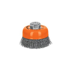 GRATA COPA 3" ALAMBRE ONDULADO FINO EJE 5/8"-11 TRUPER
