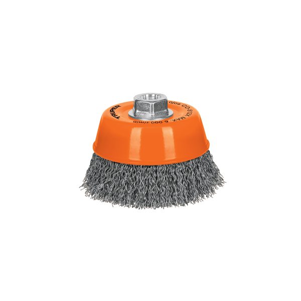 GRATA COPA 5" ALAMBRE ONDULADO GRUESO EJE 5/8"-11 TRUPER