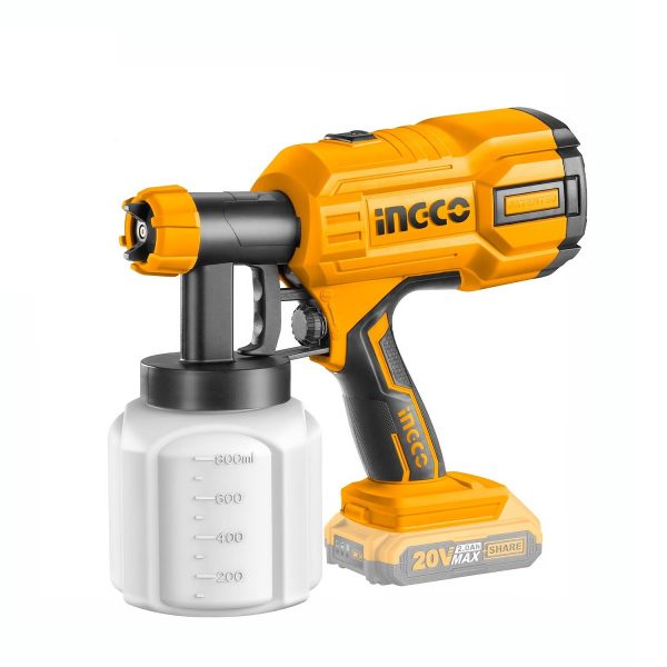 PISTOLA PARA PINTAR INALAMBRICA 20 V INGCO