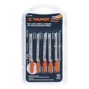 BLISTER CON 5 SEGUETAS 12 DPP ZANCO "T" CORTE CURVO MADERA TRUPER