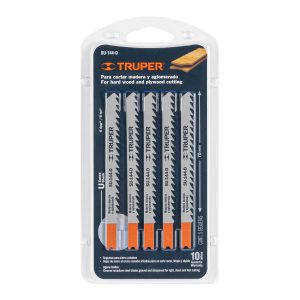 BLISTER CON 5 SEGUETAS 6 DPP ZANCO "U" CORTE RECTO MADERA TRUPER