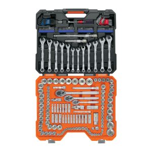 JUEGO 199 HERRAMIENTAS 1/4", 3/8" Y 1/2" STD Y MM PARA MECANICO TRUPER