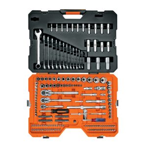 JUEGO 210 HERRAMEINTAS 1/4",3/8" Y 1/2" STD Y MM PARA MECANICO TRUPER