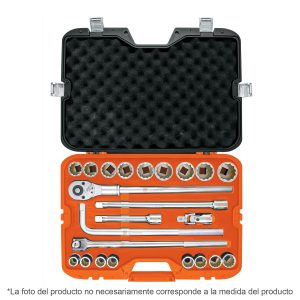 JUEGO DE 23 HERRAMIENTAS CUADRO 3/4" STD PARA MECANICO TRUPER