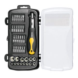 JUEGO DE 39 HERRAMIENTAS 1/4" PARA MECANICO PRETUL