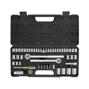 JUEGO DE 51 HERRAMIENTAS 1/4", 3/8" Y 1/2" PARA MECANICO PRETUL