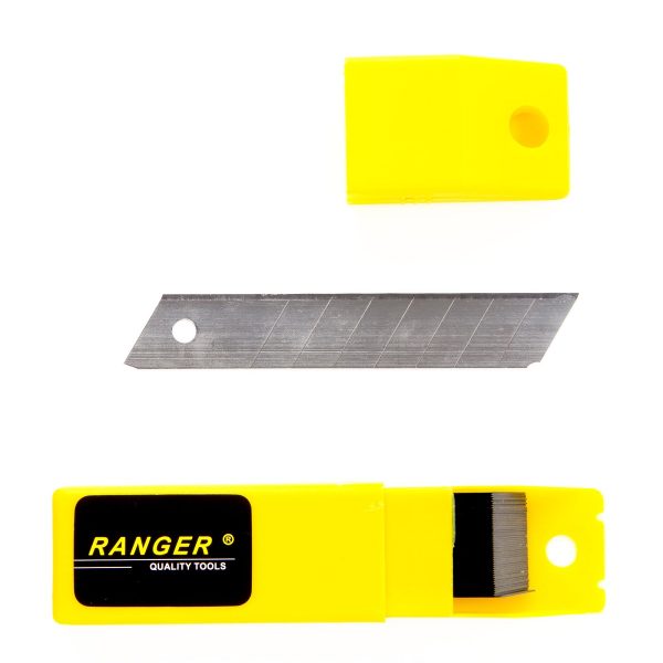 ESTUCHE CON 50 CUCHILLAS DE 18 MM PARA BISTURI RANGER