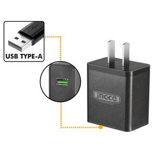CARGADOR 5V 110/120V 50/60HZ USB TIPO A INGCO