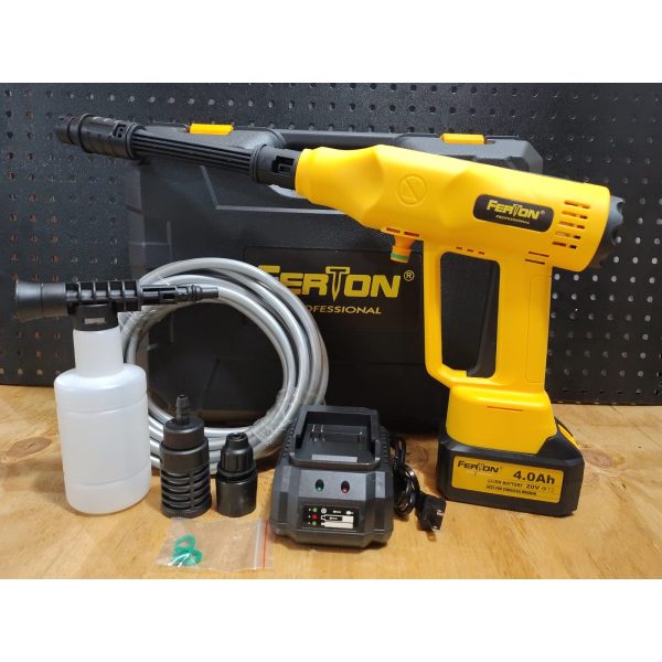 HIDROLAVADORA INALAMBRICA 20V/4.0AH FERTON - Imagen 2