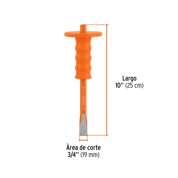 CINCEL DE CORTE FRIO 3/4 X 10" CON GRIP TRUPER - Imagen 3