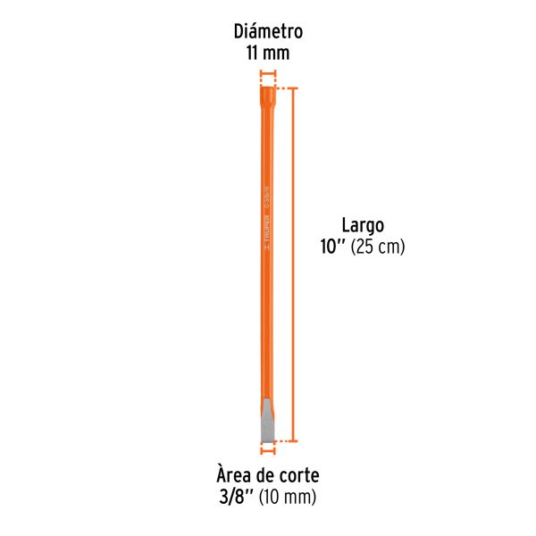 CINCEL DE CORTE FRIO DE 3/8 X 10" TRUPER - Imagen 3