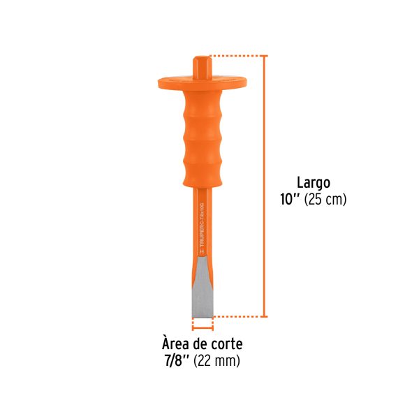 CINCEL DE CORTE FRIO 7/8 X 10" CON GRIP TRUPER - Imagen 3