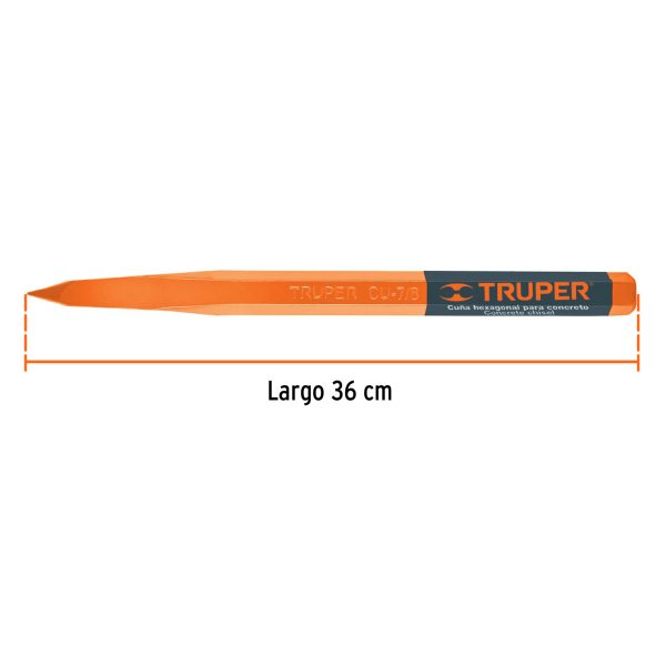 CUÑA PARA CONCRETO DE 7/8" TRUPER - Imagen 3