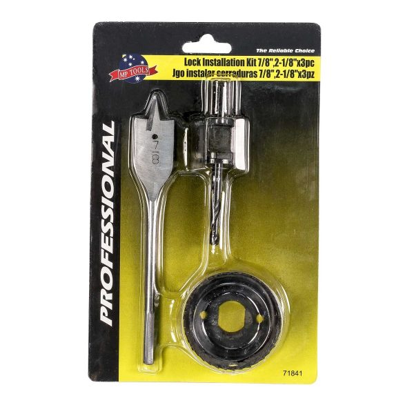 JUEGO PARA INSTALAR CERRADURAS 7/8", 2-1/8" MP TOOLS