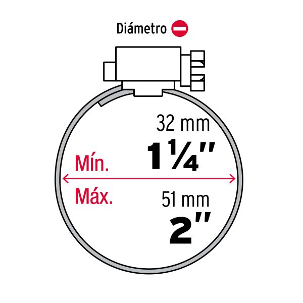 BOLSA CON 10 ABRAZADERAS SIN FIN REFORZADAS #24, 1-1/4"-2" FIERO - Imagen 2