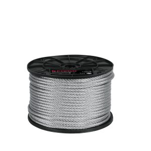 CABLE RIGIDO 1/4" DE ACERO 7 X 7 HILOS X 75 M FIERO
