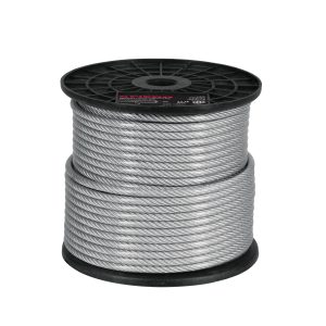 CABLE FLEXIBLE 3/16" ACERO 7 X 19 RECUBIERTO PVC X 75 M FIERO