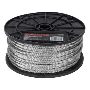 CABLE RIGIDO 3/16" DE ACERO 7 X 7 HILOS X 75 M FIERO