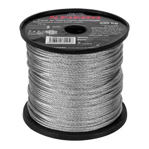 CABLE RIGIDO 3/32" DE ACERO 7 X 7 HILOS X 75 M FIERO