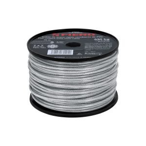 CABLE RIGIDO 3/32" ACERO 7 X 7 RECUBIERTO PVC X 75 M FIERO
