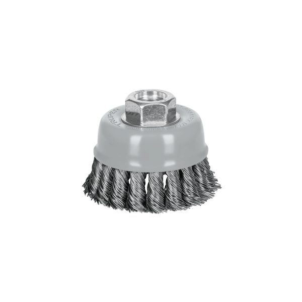 GRATA COPA 3" ALAMBRE TRENZADO GRUESO MULTI-ROSCA TRUPER