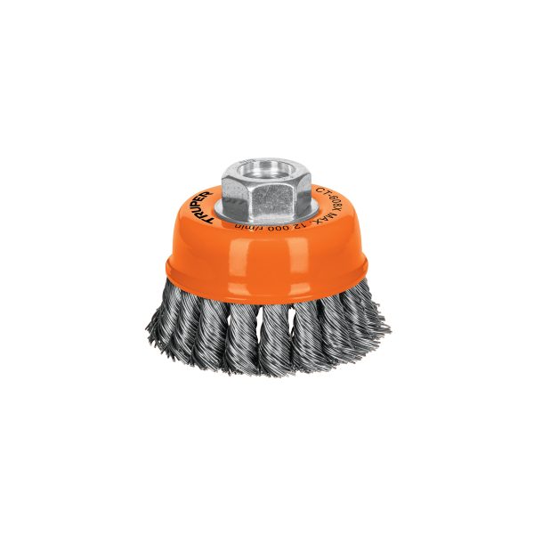 GRATA COPA 3" ALAMBRE TRENZADO GRUESO EJE 5/8"-11 TRUPER