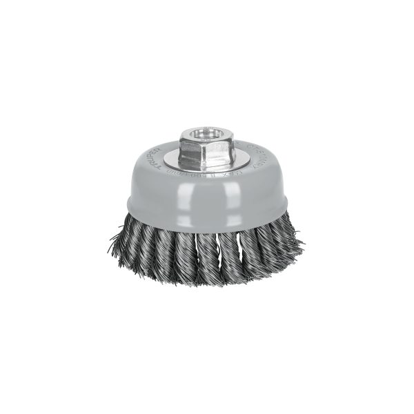 GRATA COPA 4" ALAMBRE TRENZADO GRUESO MULTI-ROSCA TRUPER