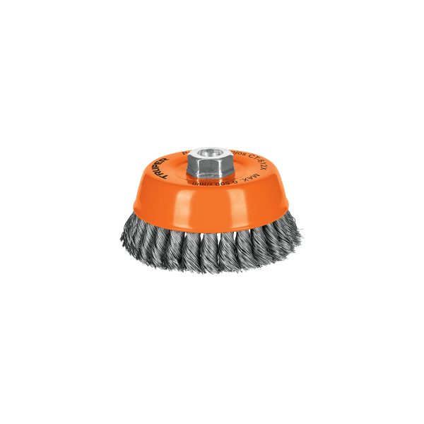 GRATA COPA 5" ALAMBRE TRENZADO GRUESO EJE 5/8"-11 TRUPER