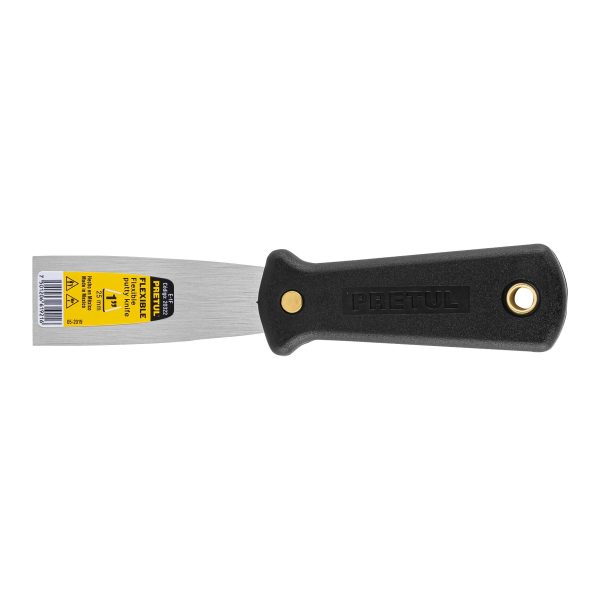 ESPATULA FLEXIBLE 1" CON MANGO DE PLASTICO PRETUL