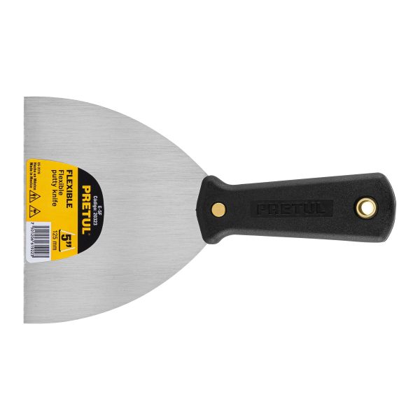 ESPATULA FLEXIBLE 5" CON MANGO DE PLASTICO PRETUL