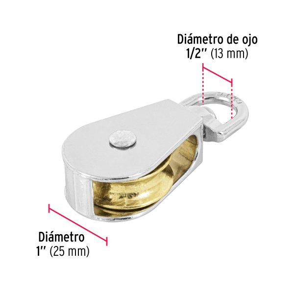 GARRUCHA METALICA PARA NORIA DE 1" FIERO - Imagen 2