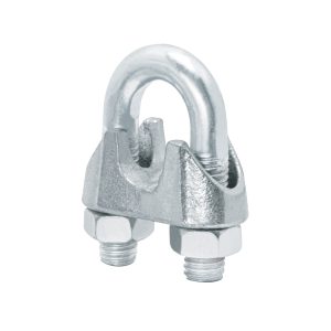 BLISTER CON 1 NUDO (PERRO) DE HIERRO PARA CABLE DE 1/2" FIERO