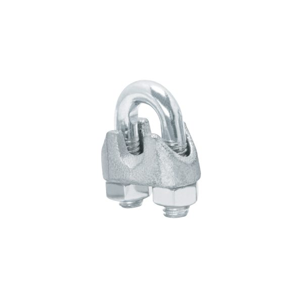 BLISTER CON 2 NUDOS (PERROS) DE HIERRO PARA CABLE DE 1/4" FIERO