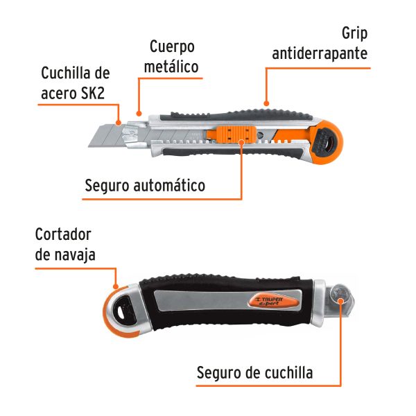 BISTURI 18 MM TRABAJO PESADO TRUPER EXPERT - Imagen 2