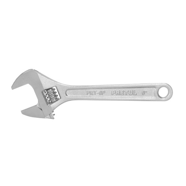 LLAVE AJUSTABLE (PERICO) 6" CROMADA PRETUL