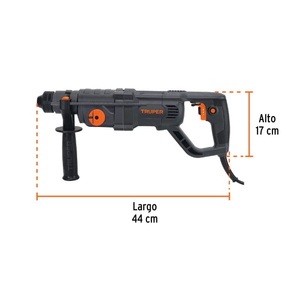 ROTOMARTILLO SDS PLUS MANGO D 3.5 JOULES 800 W INDUSTRIAL TRUPER - Imagen 3