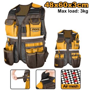 CHALECO PARA HERRAMIENTAS MULTIUSOS INGCO