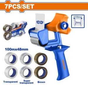 SET DISPENSADOR DE CINTA CON 6 CINTAS ADHESIVAS WADFOW