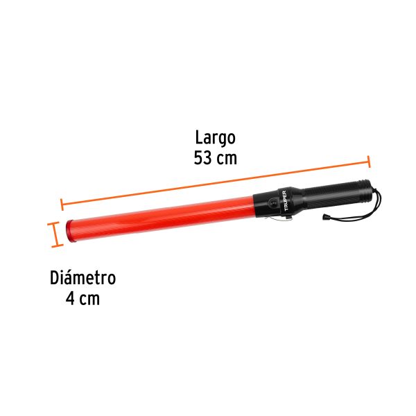 BASTON LUMINOSO DE 53 CM CON LUZ LED TRUPER - Imagen 4