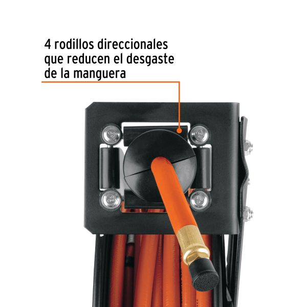 MANGUERA PARA COMPRESOR DE HULE 15 M X 3/8" CARRETE RETRACTIL TRUPER - Imagen 3