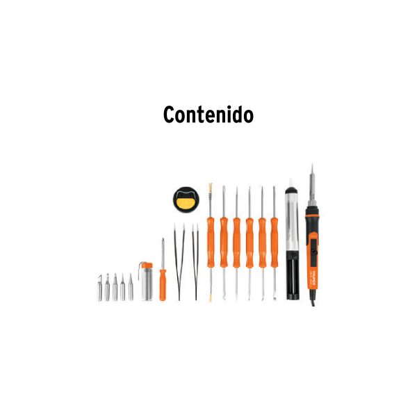 KIT CAUTIN ELECTRONICA CON CAUTIN 25 W TEMPERATURA REGULABLE TRUPER - Imagen 3
