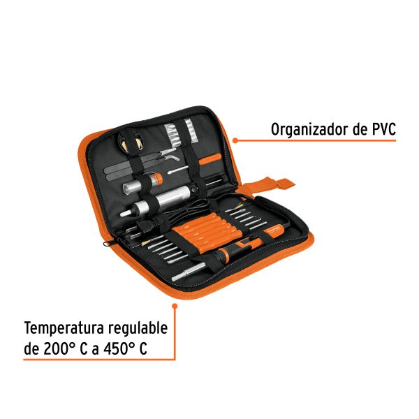 KIT CAUTIN ELECTRONICA CON CAUTIN 25 W TEMPERATURA REGULABLE TRUPER - Imagen 2