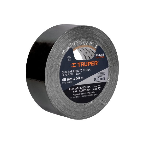 CINTA NEGRA PARA DUCTO 50 M X 48 MM TRUPER - Imagen 3