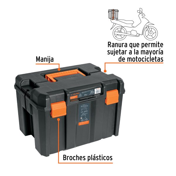CAJA PARA HERRAMIENTAS PROFUNDA DE 17" X 12" TRUPER - Imagen 2
