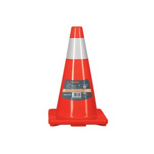 CONO DE SEÑALIZACION DE 45 CM DE PVC CON REFLECTIVO TRUPER