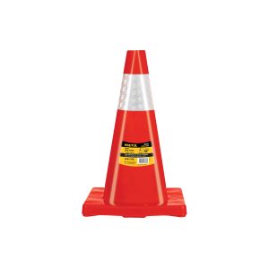 CONO DE SEÑALIZACION DE 45 CM DE PVC CON REFLECTIVO PRETUL