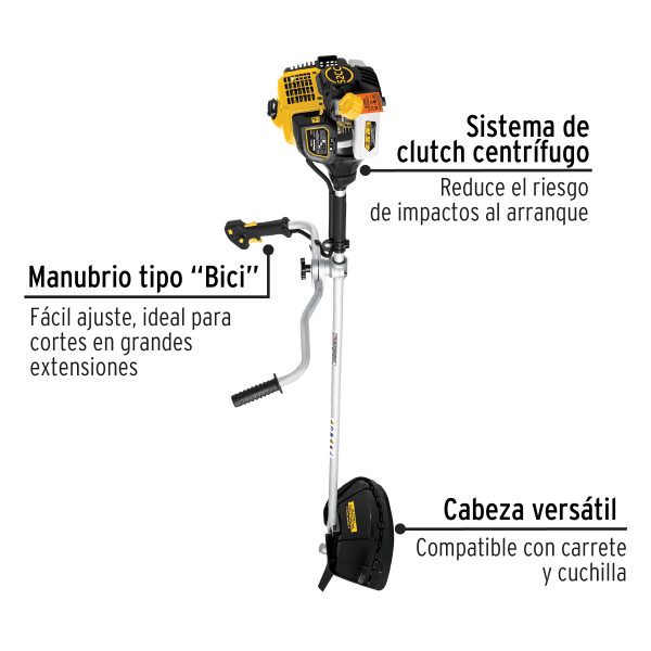 GUADAÑA A GASOLINA 52 CC MANGO TIPO " BICI " PRETUL - Imagen 2